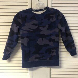 Johnnie B Size 6-7 Blue Camo Sherpa Lined Sweatshirt